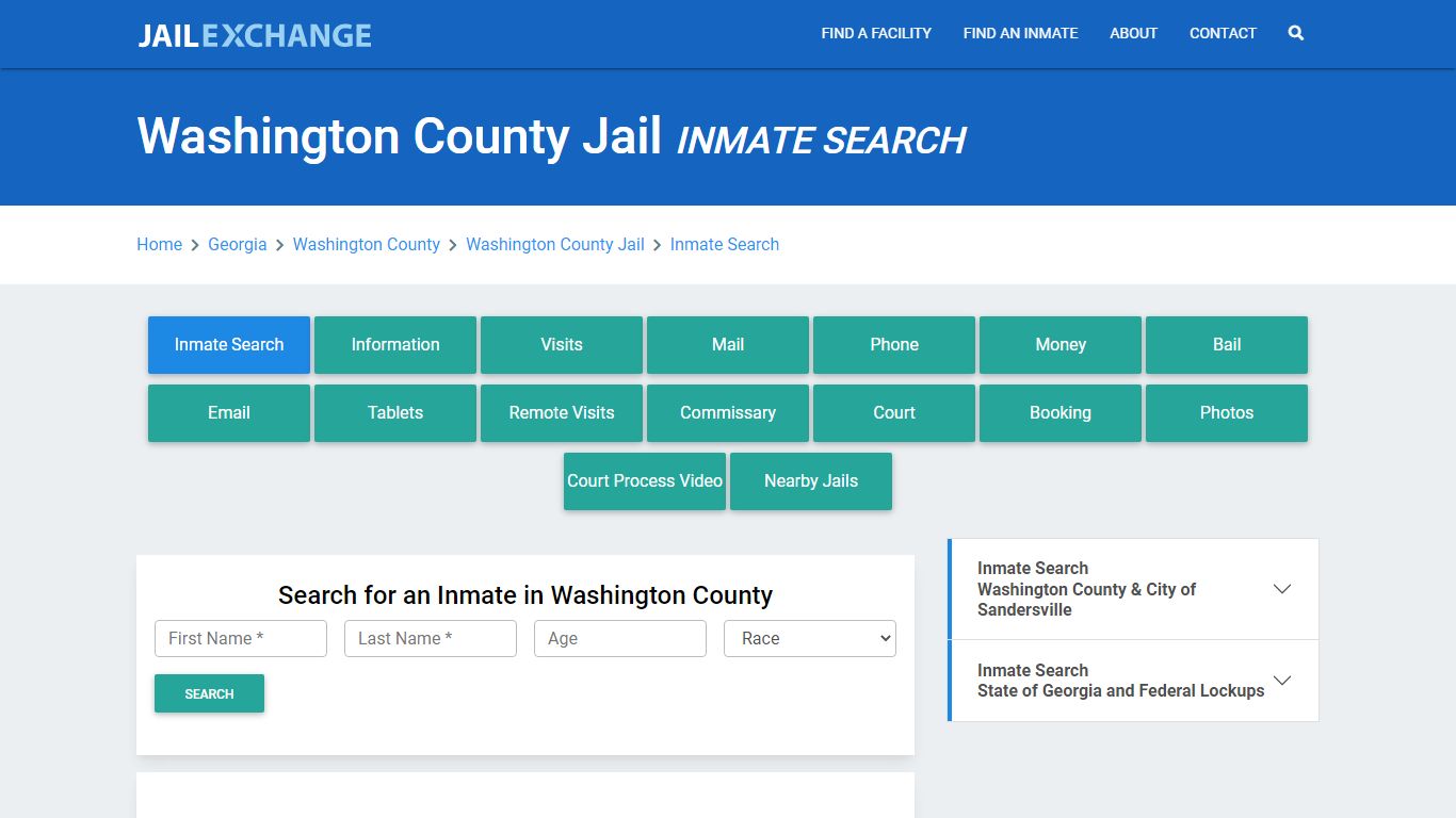 Washington County Jail, GA Inmate Search: Roster & Mugshots